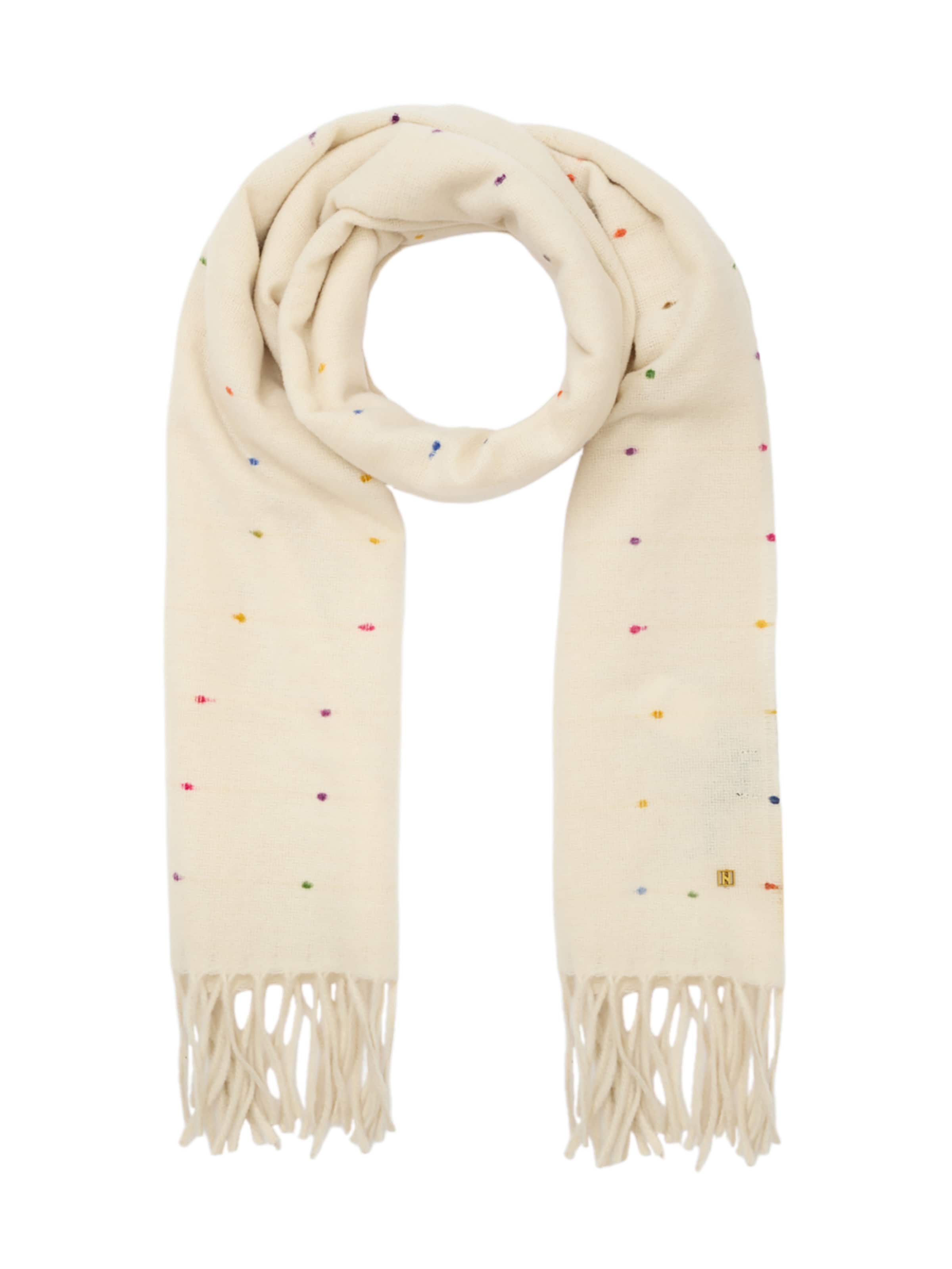 NALì Schal 'POIS' in Beige: Vorderseite