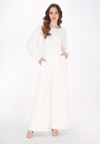 DreiMaster Klassik Свитер 'Classic Look' в Белый