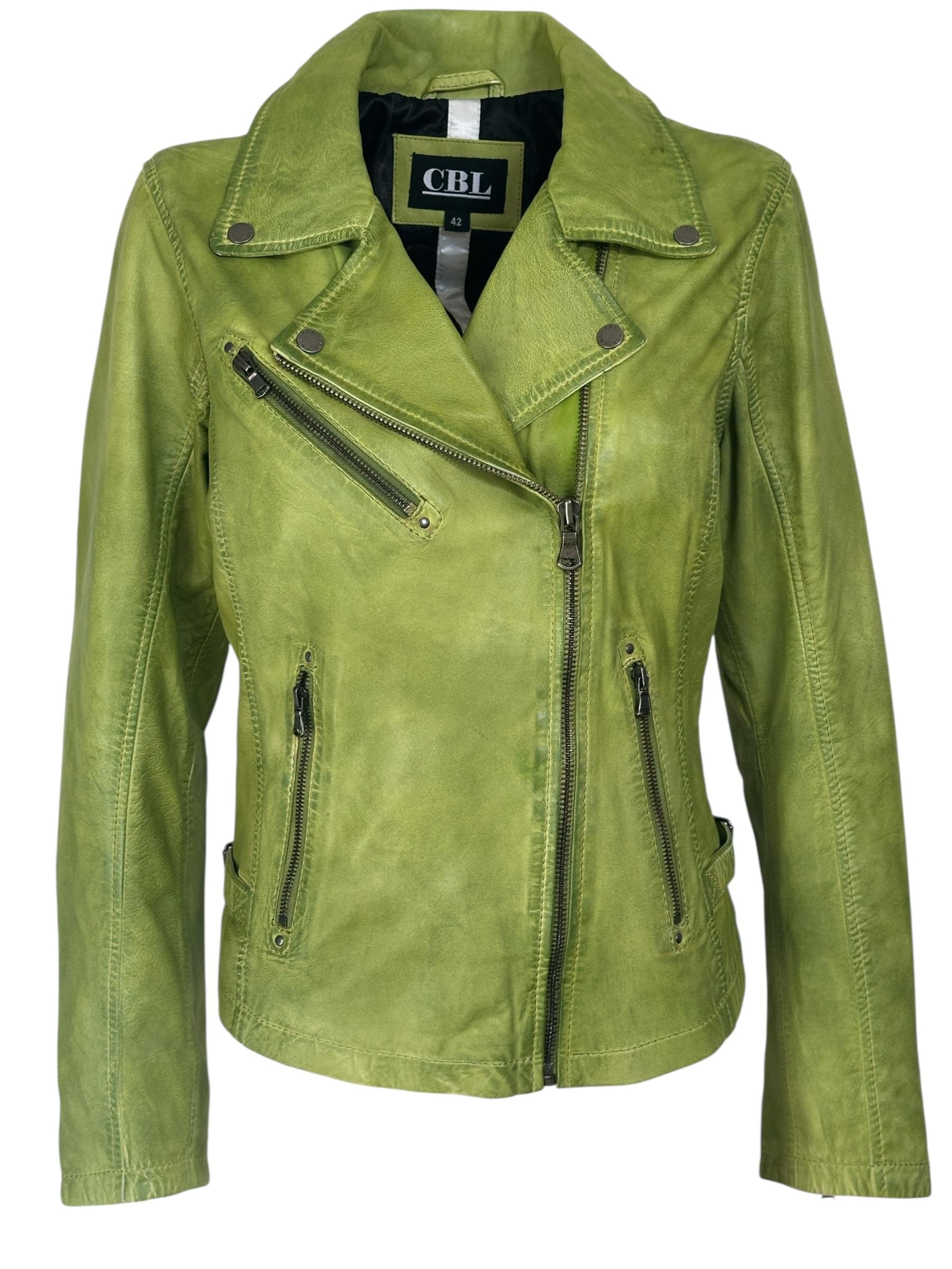 CBL Between-season jacket 'Lederjacke' in Green: front