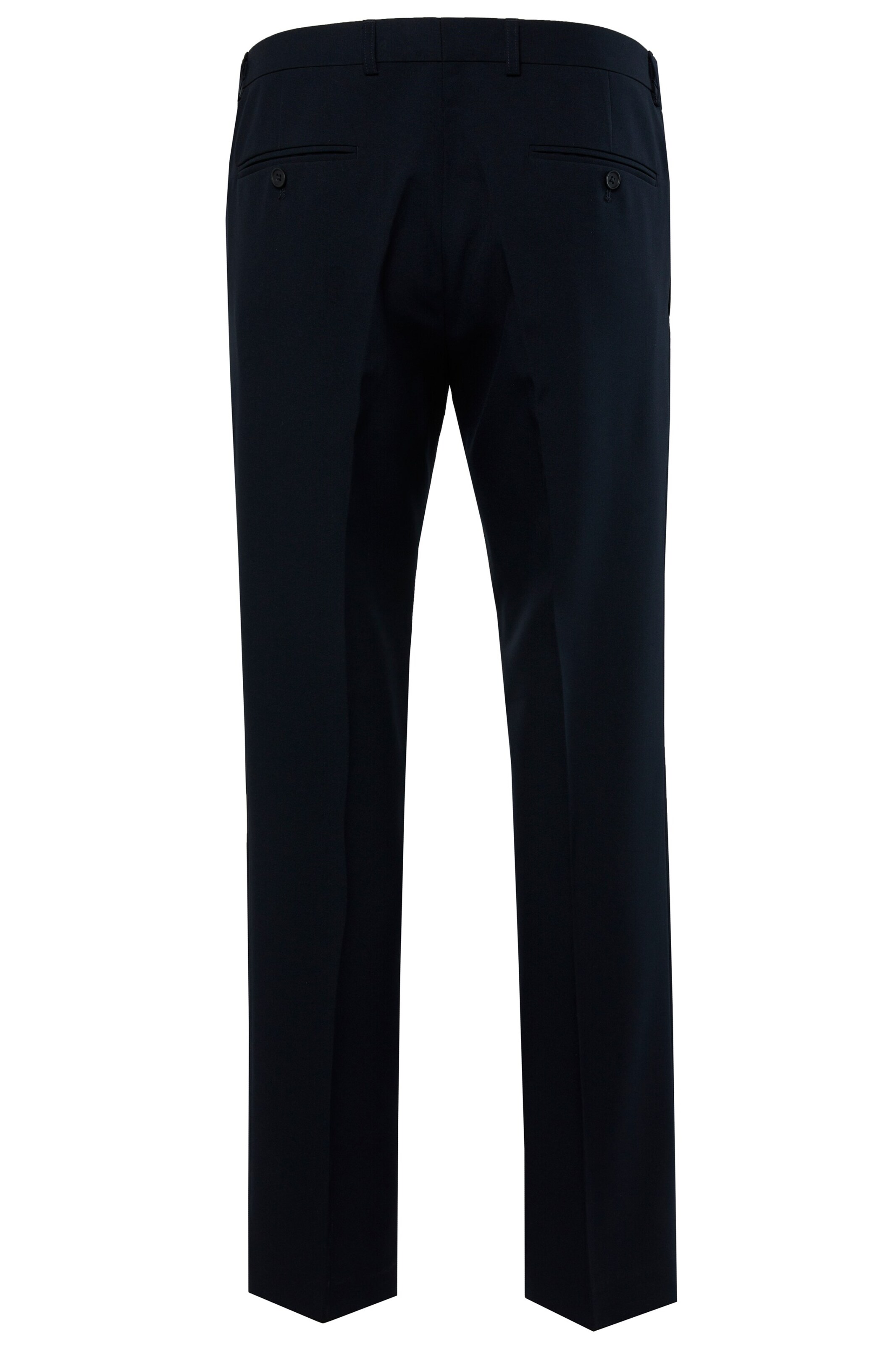 Men Plus Regular Pantalon in Zwart