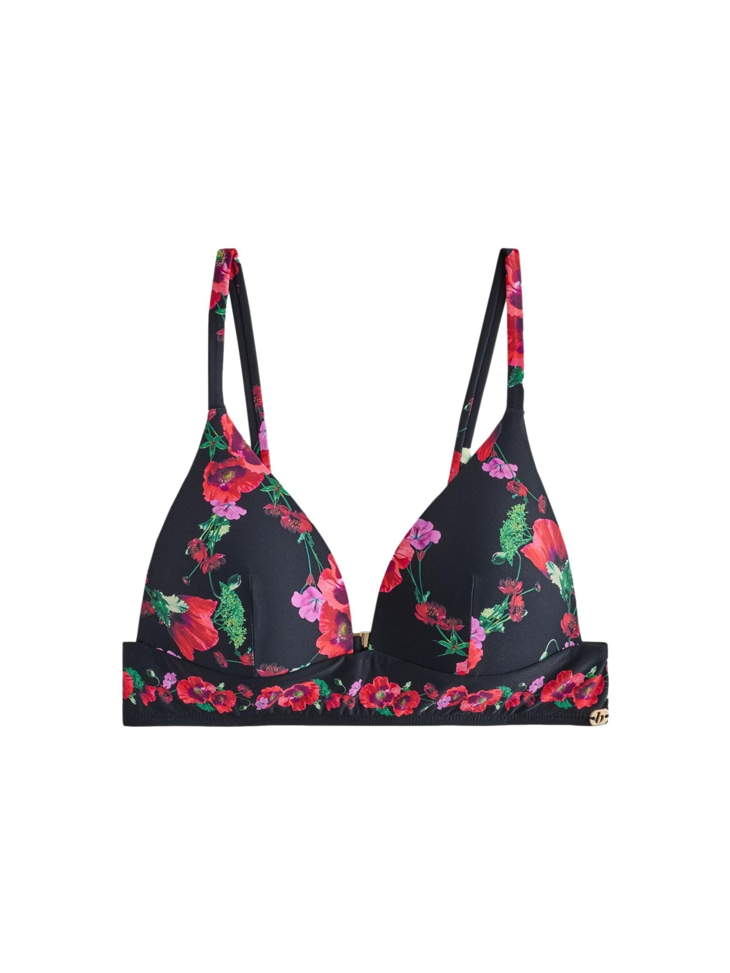 Triangolo Top per bikini di B by Ted Baker in nero: frontale
