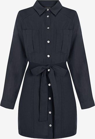 FRESHLIONS Hemdkleid 'Belinda' in Blau: Vorderseite