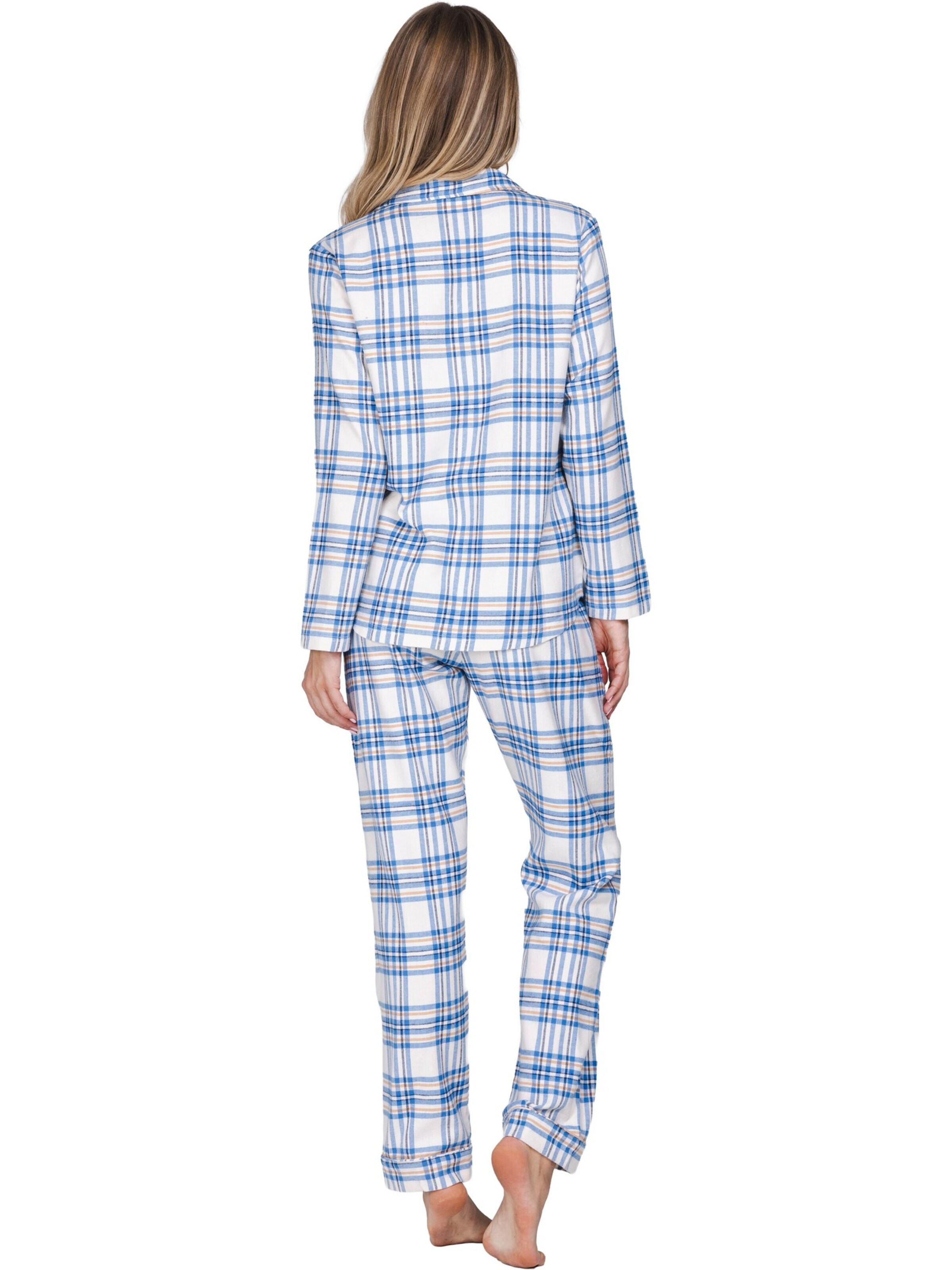 Rebelle Pyjama 'Checks' in Beige