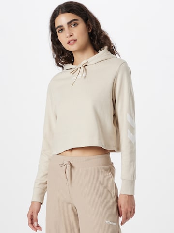 Hummel Sweatshirt 'LEGACY' in Beige: voorkant