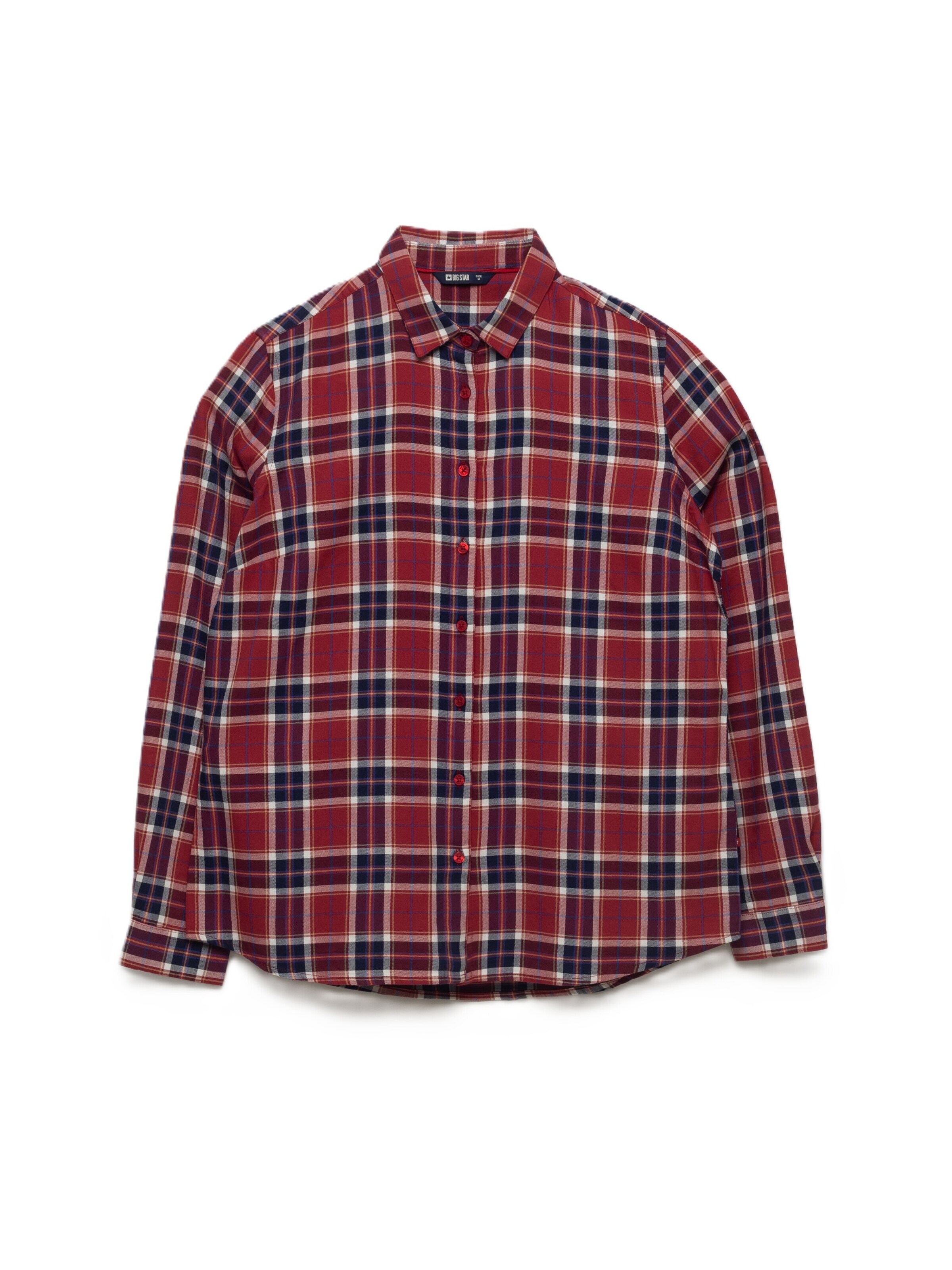 BIG STAR Blouse 'Petrini' in Blue / Dark red / White, Item view