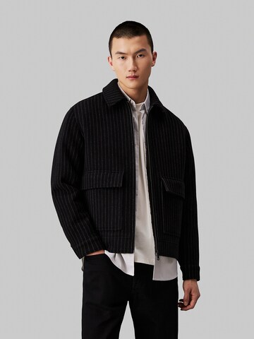Veste mi-saison Calvin Klein Jeans en noir : devant