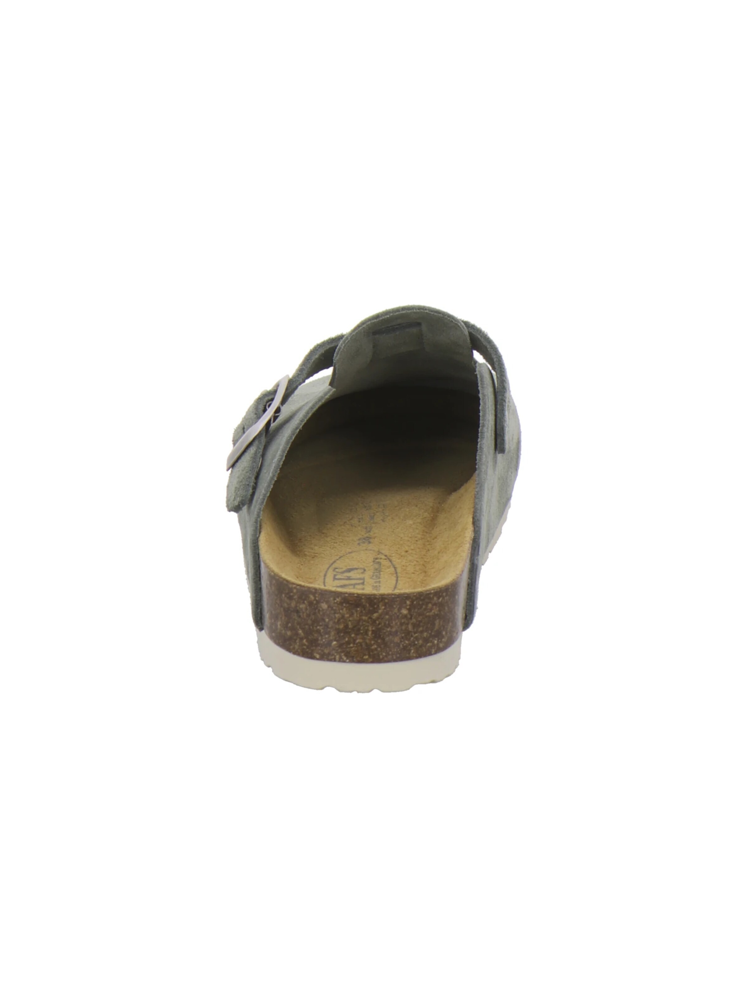 AFS-Schuhe - Zuecos 'Clogs Damen olive Veloursleder' en verde