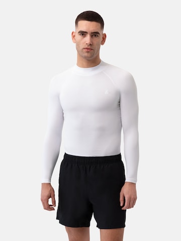 DANISH ENDURANCE Functioneel shirt ' Compression LS ' in Wit: voorkant
