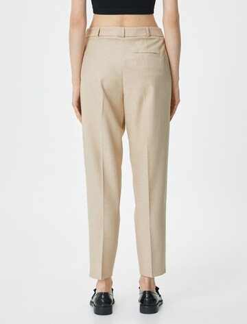 Koton Slimfit Bandplooibroek in Beige