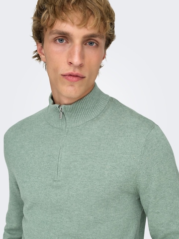Only & Sons Pullover 'ONSLoui' i grøn