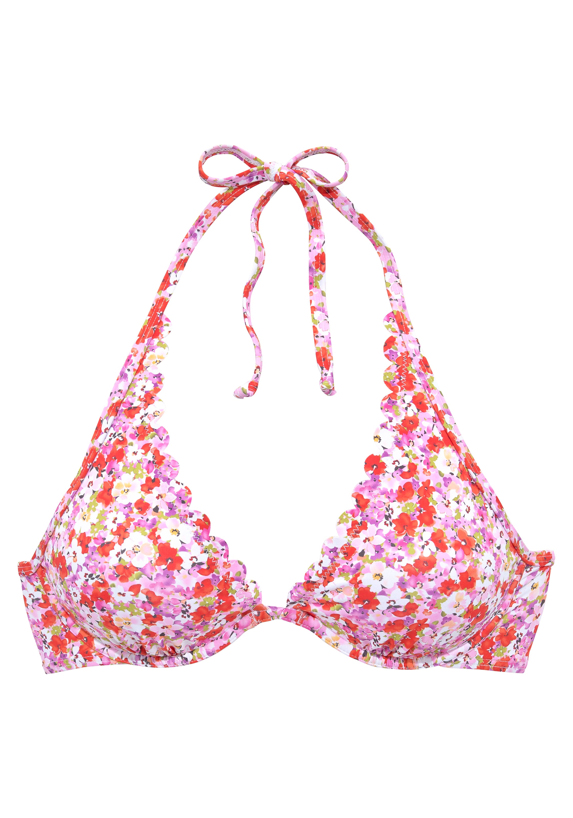 LASCANA Triangel Bikinitop in Rot: Vorderseite