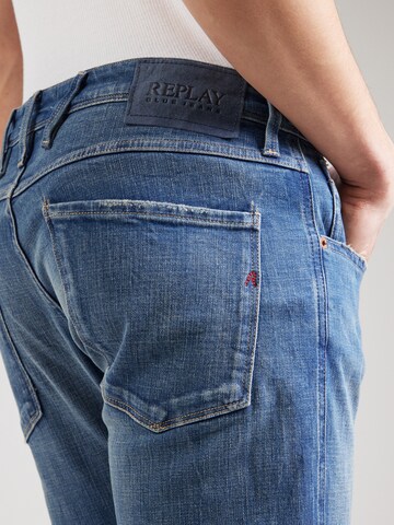 REPLAY Slimfit Jeans 'Anbass' i blå