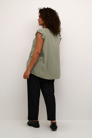 KAFFE CURVE Bluse 'Joana' in Grün