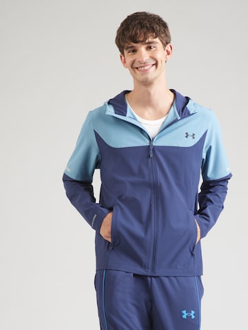 Veste de sport 'Tech Utility' UNDER ARMOUR en bleu : devant