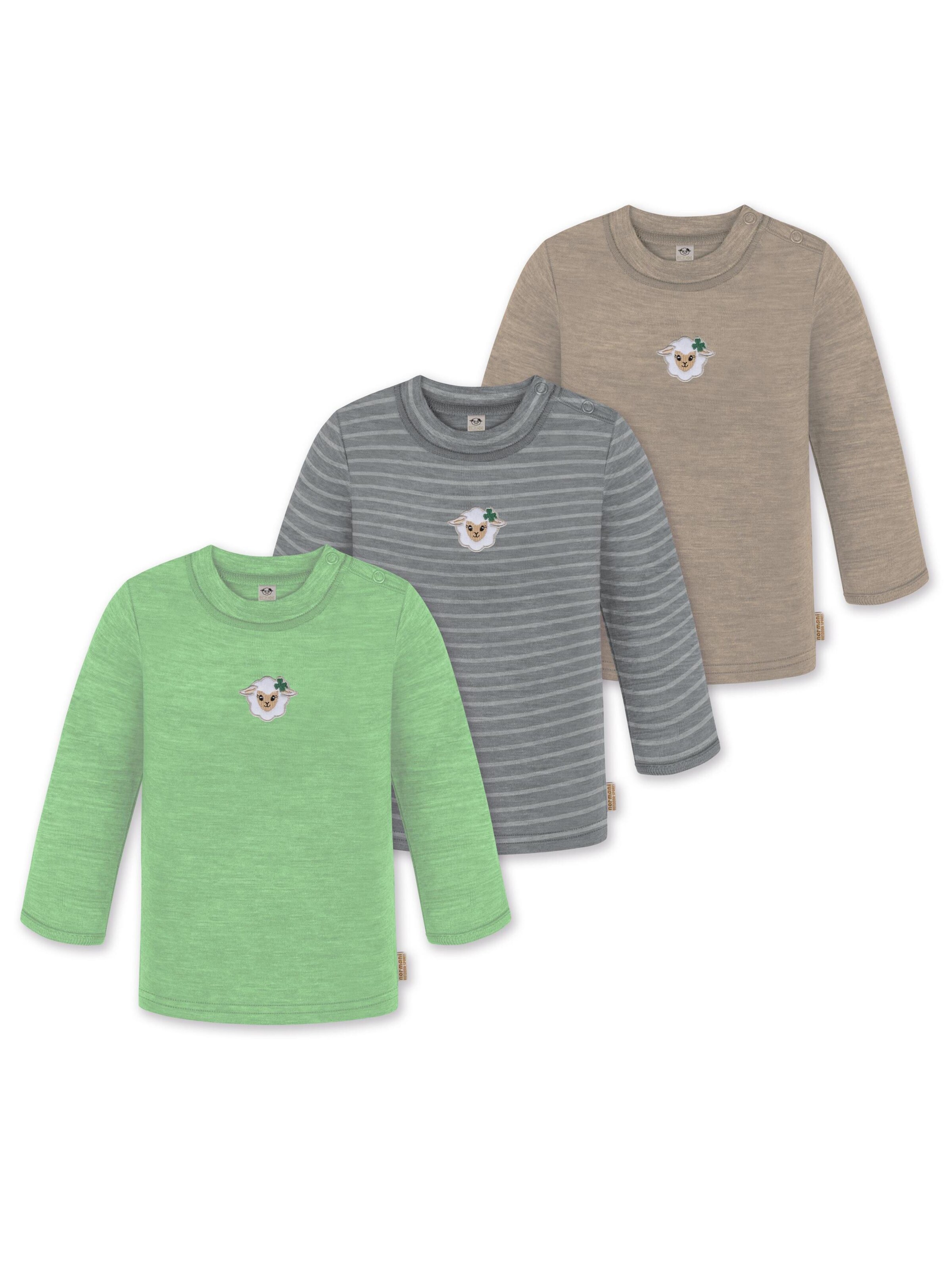 T-Shirt 'Taupo' normani en beige : devant