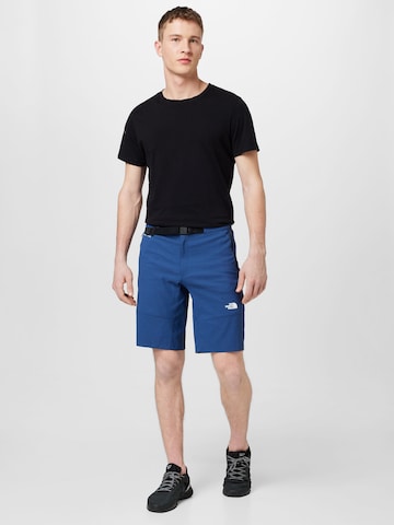 THE NORTH FACE Regularen Funkcionalne hlače | modra barva