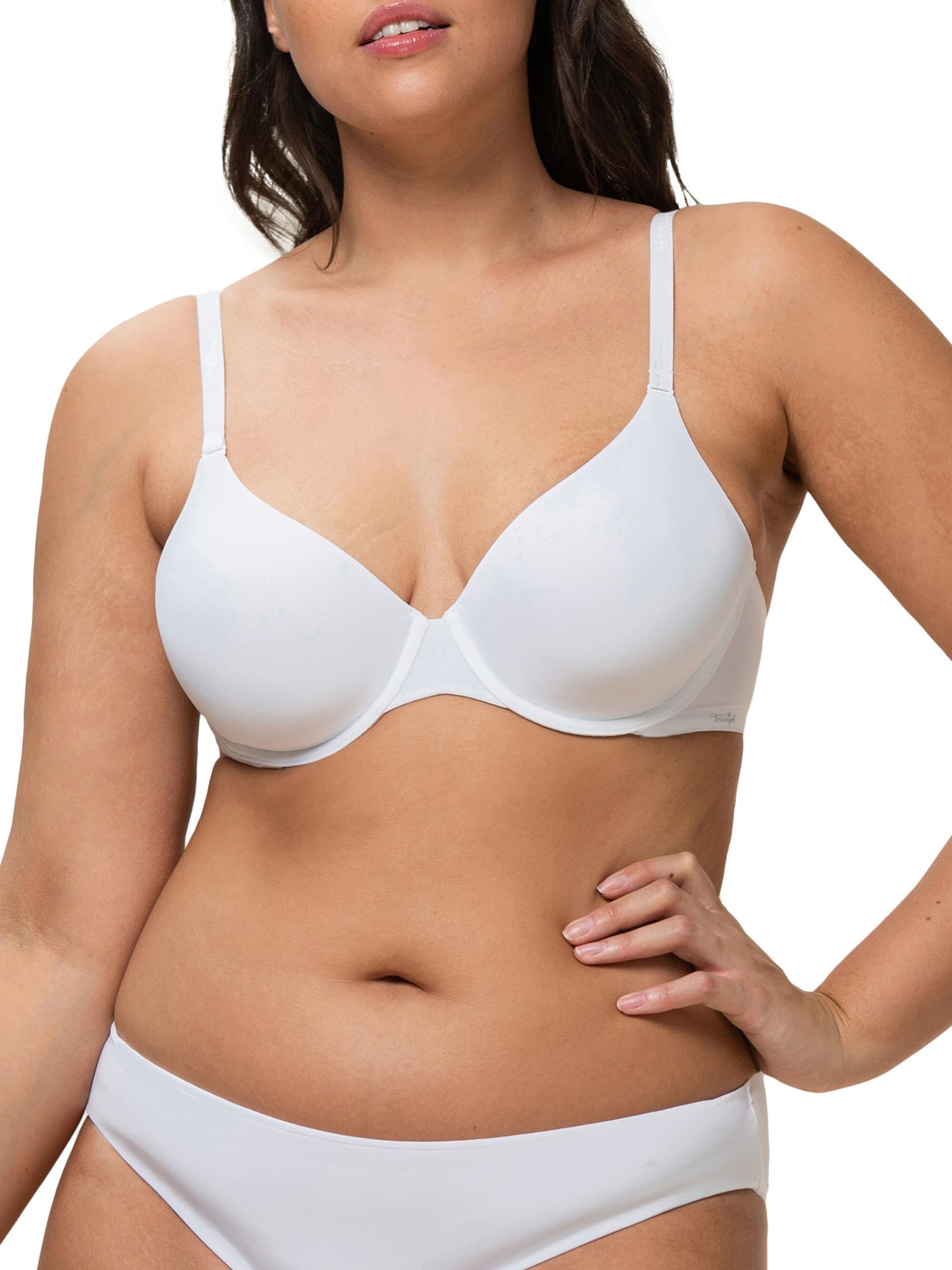 balta TRIUMPH Marškinėliai Liemenėlė 'Body Make-Up '