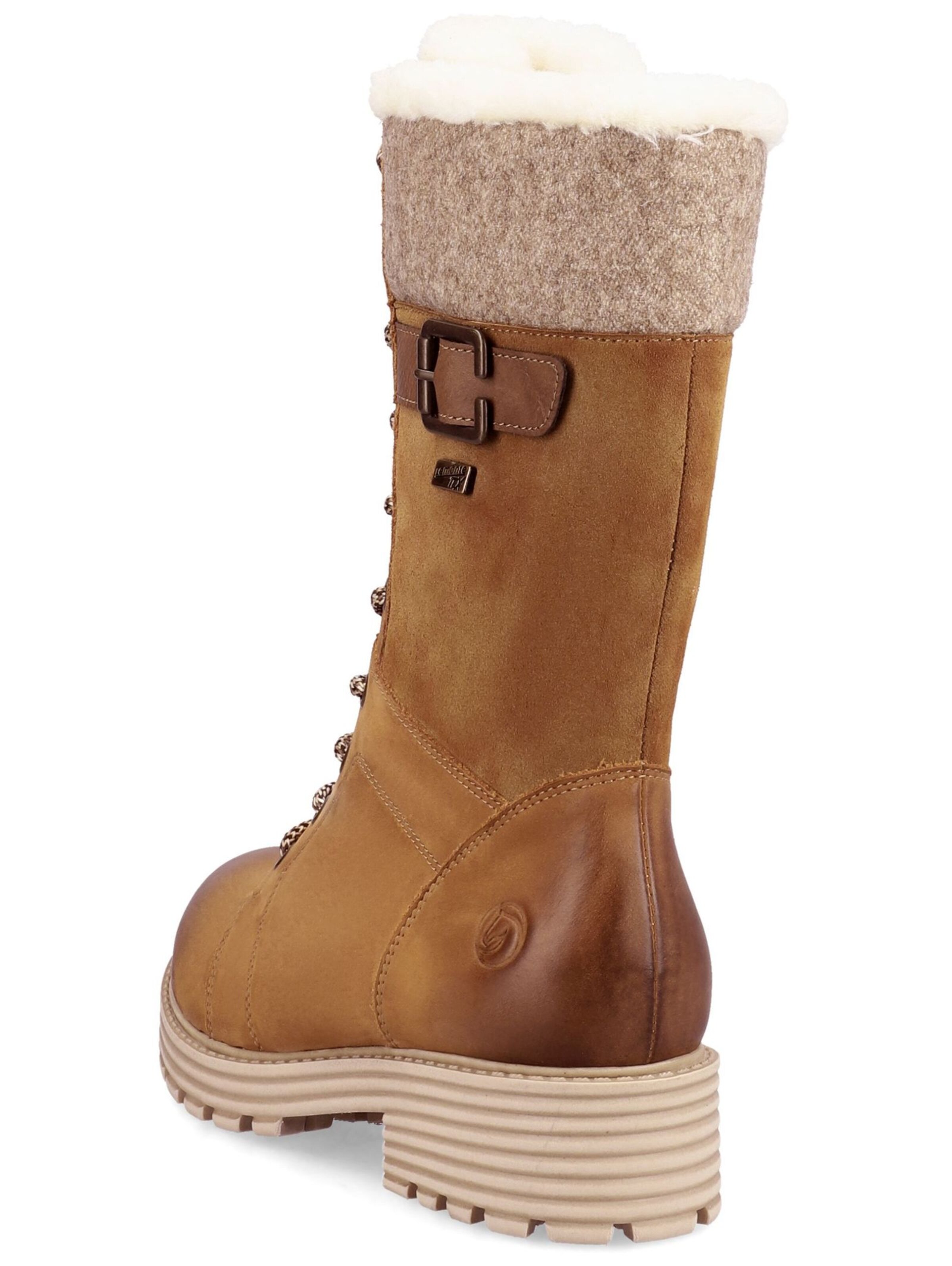 REMONTE Lace-Up Ankle Boots in Brown