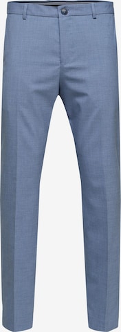 Coupe slim Pantalon à plis 'Liam' SELECTED HOMME en bleu : devant