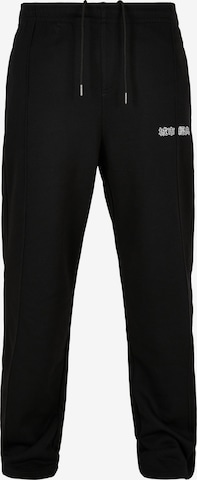 Urban Classics Loosefit Kalhoty – černá: přední strana