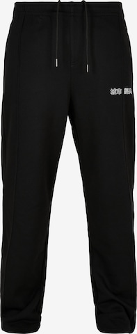 Urban Classics Loosefit Broek in Zwart: voorkant