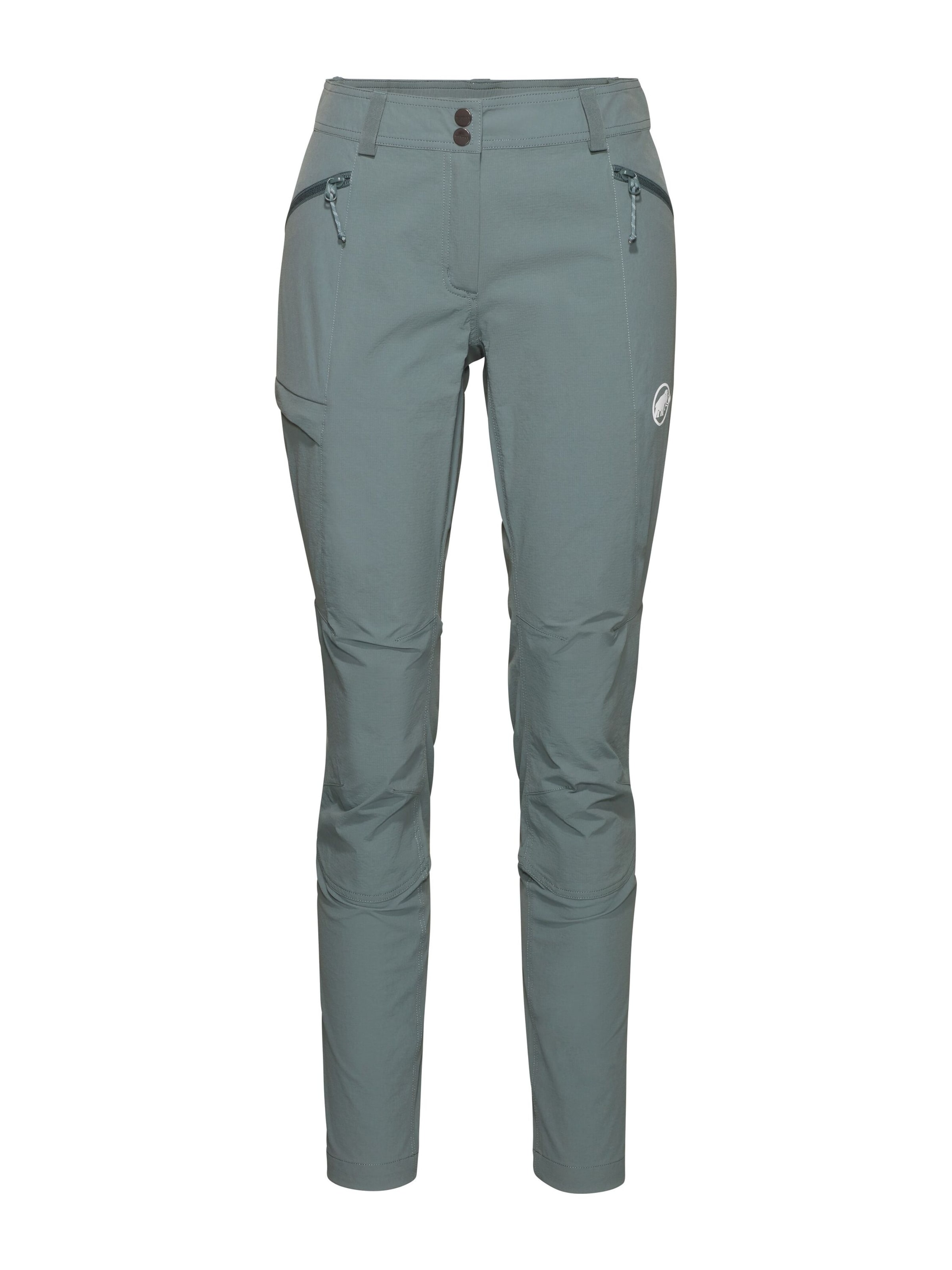 MAMMUT Slimfit Wanderhose 'Ducan' in Grün: Vorderseite