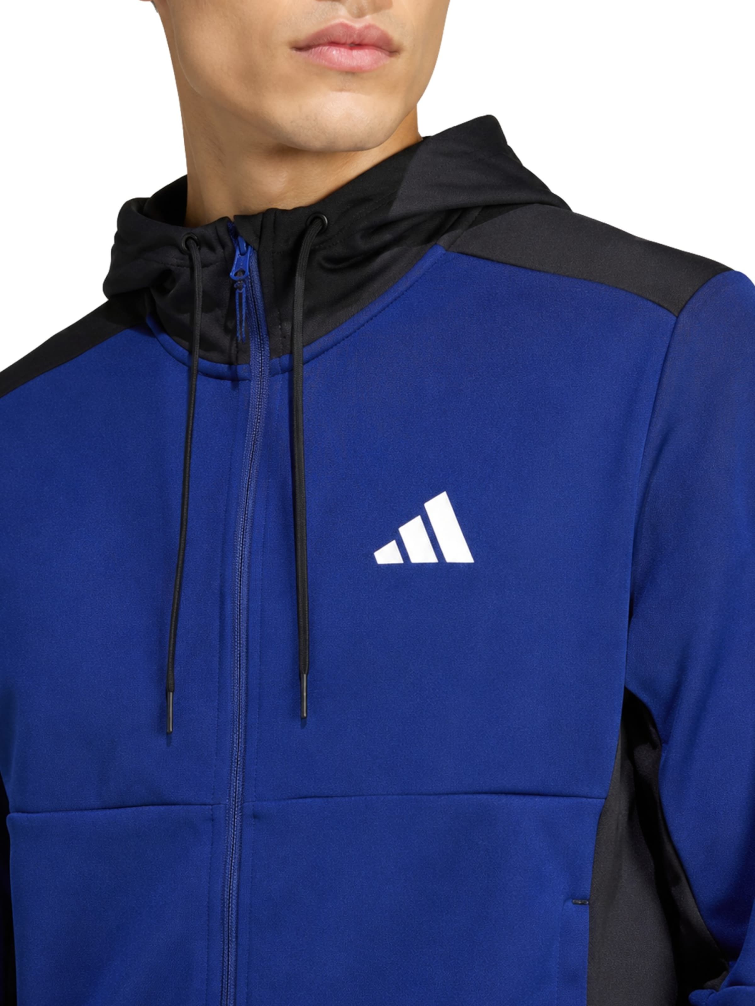 ADIDAS PERFORMANCE Суичъри с качулка в синьо