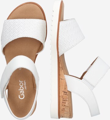 GABOR Strap Sandals in White