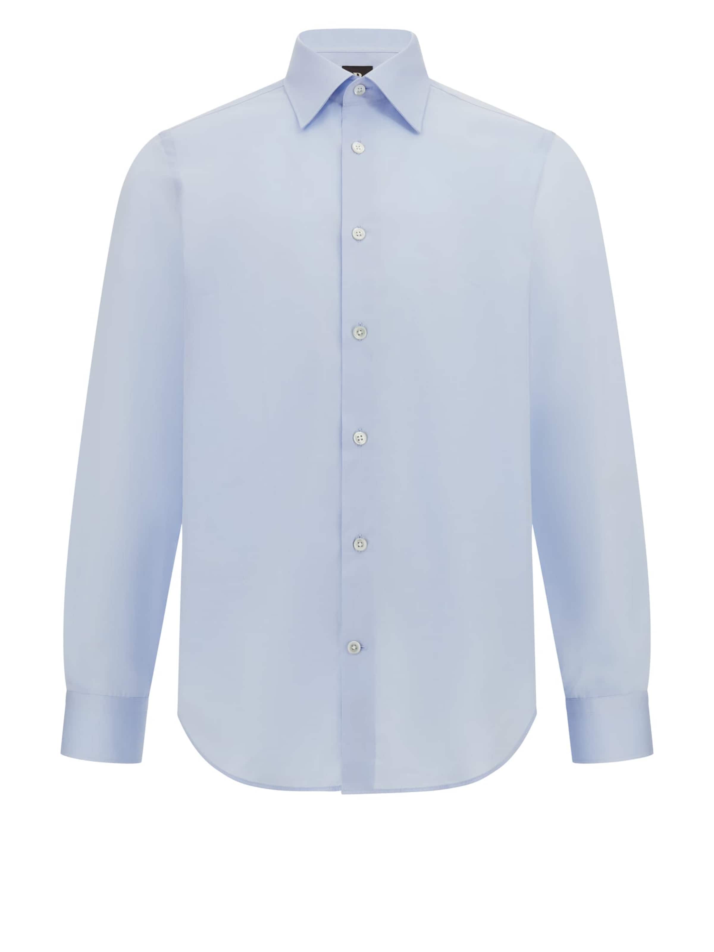 Boggi Milano Средняя посадка Деловая рубашка в Синий: спереди