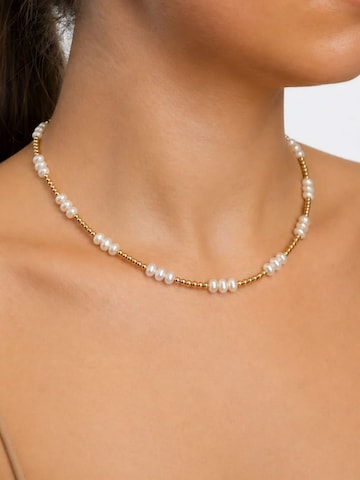 Fräulein Wunder - Colar 'Choker Perlen Nina' em ouro