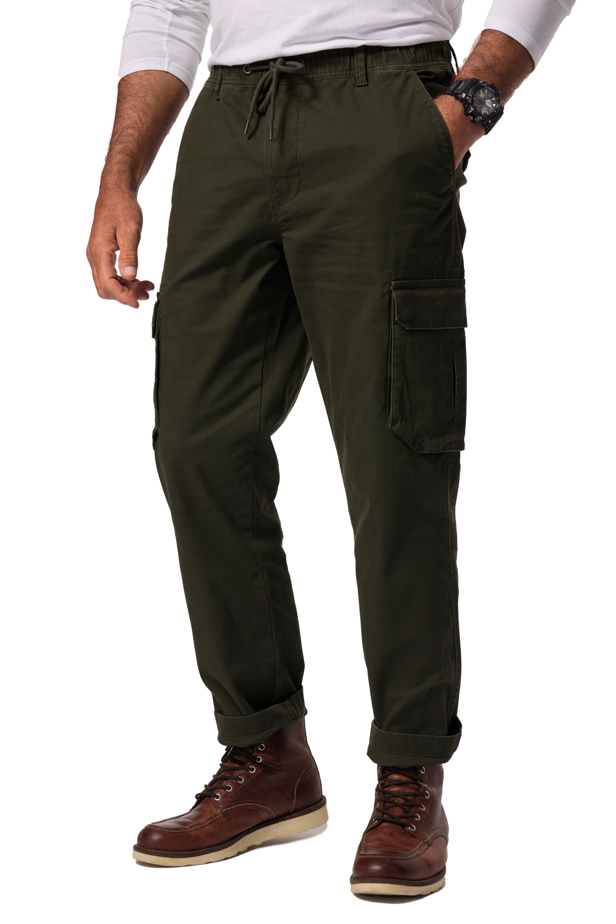 JP1880 Regular Cargo trousers in Green: front