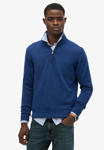 Pull-over 'Essentials' Superdry en bleu : devant
