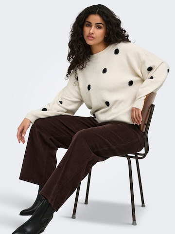 ONLY Carmakoma - Pierna ancha Pantalón 'CARHope' en marrón