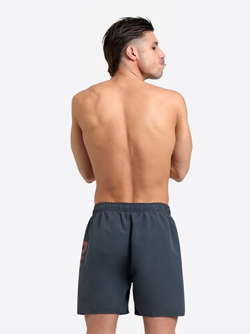 ARENA Athletic Swim Trunks 'LOGO BOXER' in Grey