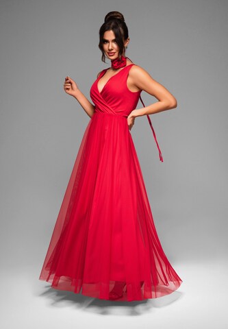 Robe de soirée Ombre en rouge