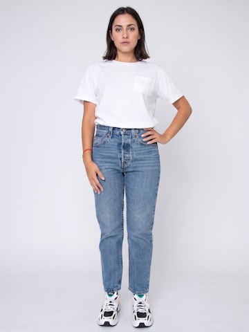 LEVI'S ® Luźne Jeansy '501 Crop Z0625 Medium Indigo Worn In' w kolorze niebieski: przód