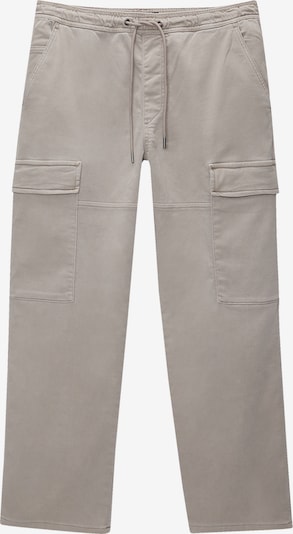 Pantaloni cu buzunare Pull&Bear pe gri taupe, Vizualizare produs