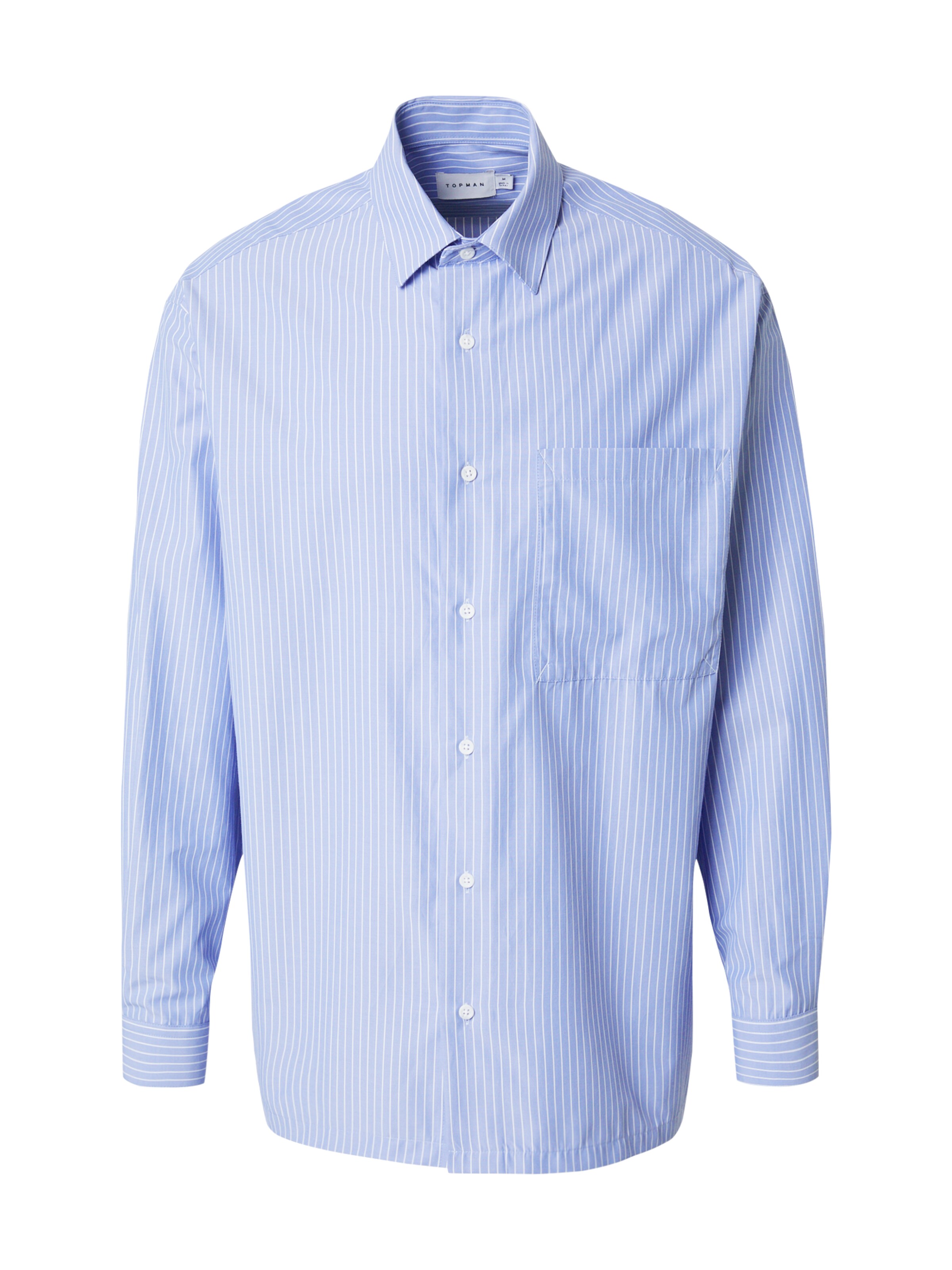 Fit confort Chemise TOPMAN en bleu : devant