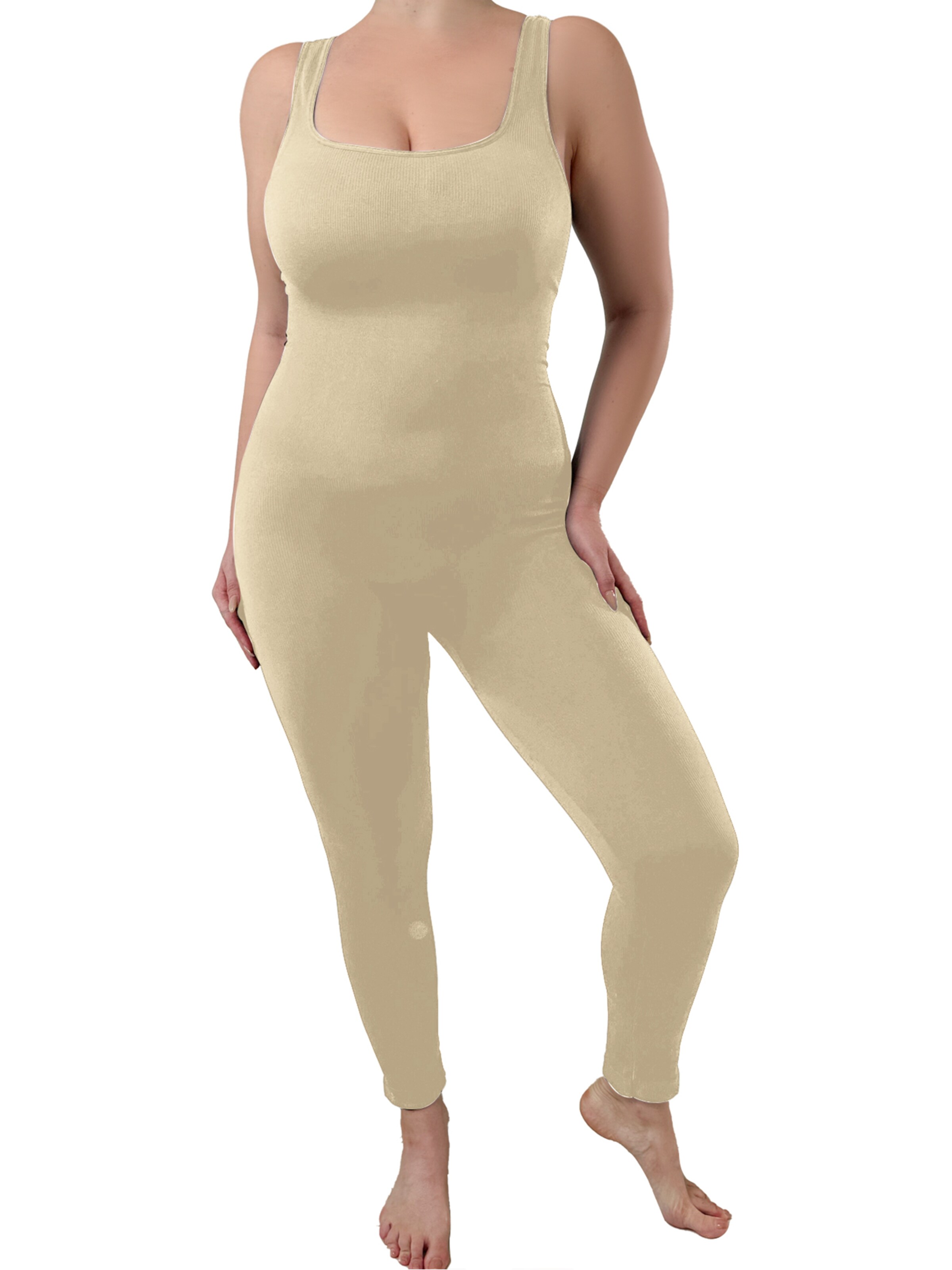 MEETWEE Shaping Bodysuit in Beige