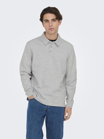 Only & Sons Sweatshirt 'BENNETT' in Grau: Vorderseite