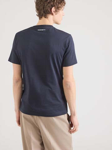 Hackett London Тениска в синьо: отзад