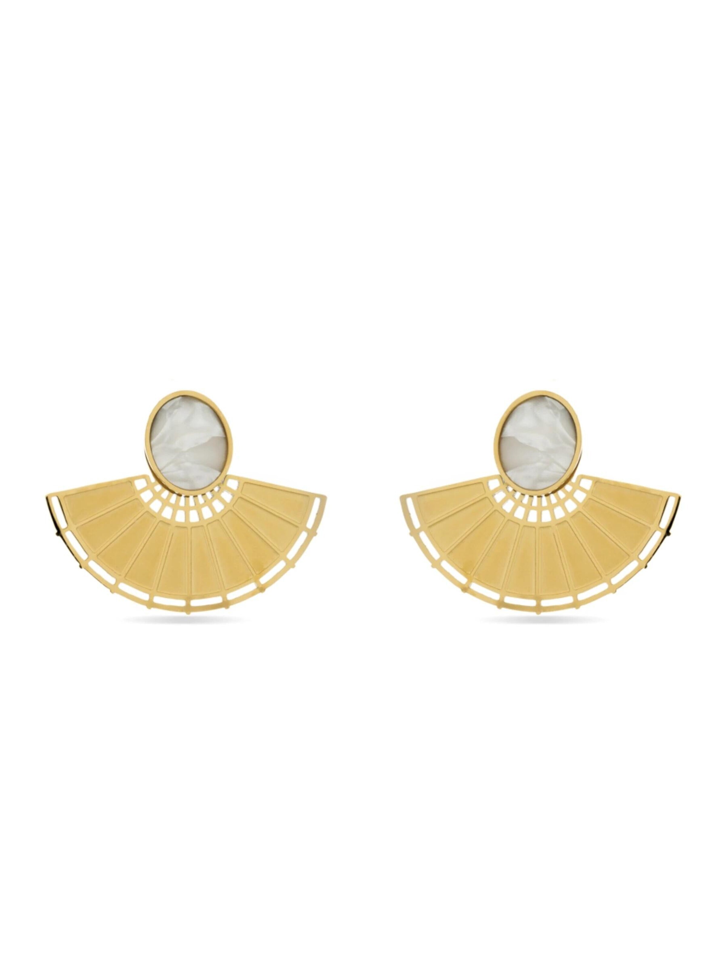 LUXBYLUX Earrings in Yellow: front