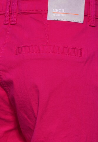 CECIL Slim fit Chino Pants in Pink