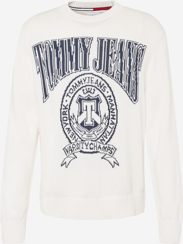 Tommy Jeans Pullover in Weiß: predná strana