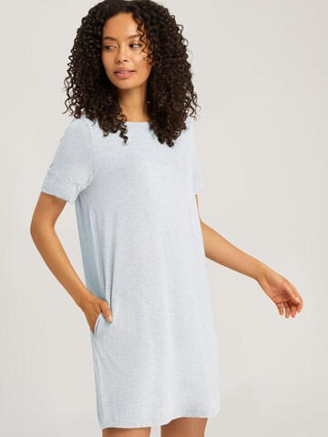 Hanro Nightgown ' Natural Elegance ' in Blue: front