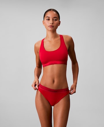 Calvin Klein Bustier BH in Rood: voorkant