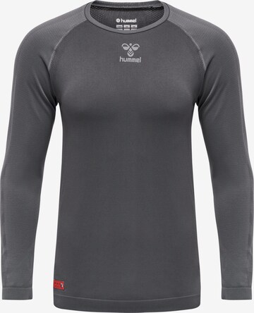Hummel Performance Shirt 'Pro Grid Seamless' in Grey: front