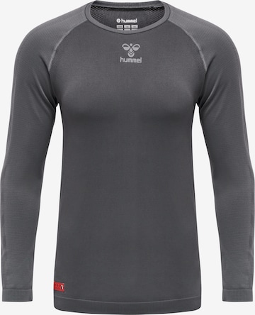 Hummel Performance Shirt 'Pro Grid Seamless' in Grey: front