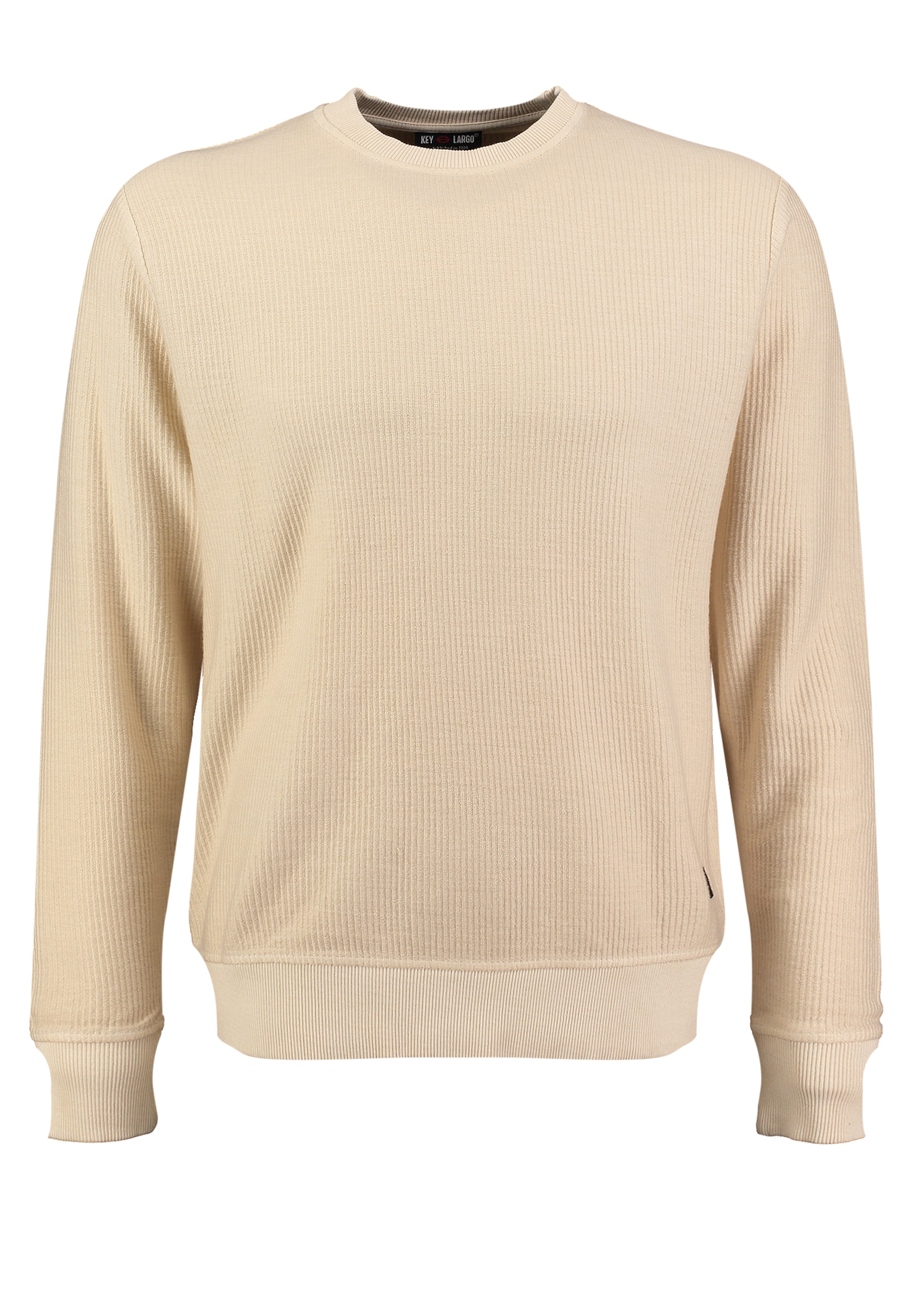 Key Largo Μπλούζα φούτερ 'CAPTAIN' σε μπεζ: μπροστά