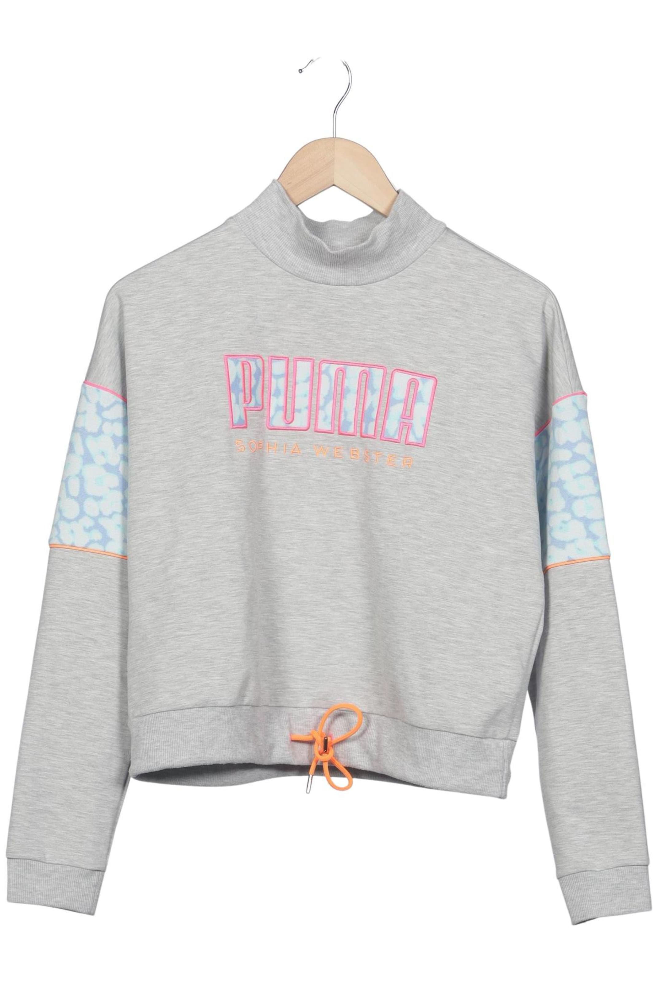 PUMA Sweatshirt & Zip-Up Hoodie in L in Grey: front